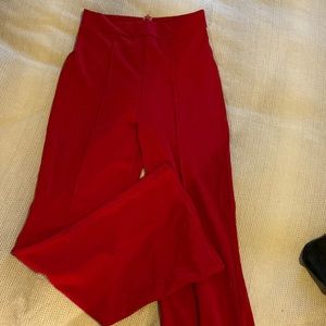SHEIN Maroon High Waist Dress Pants